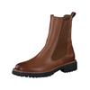 Stiefelette PAUL GREEN "Paul Green Stiefelette Leder/Textil", Damen, Gr. 42,5, braun (cognac), Leder, Textil, casual, Schuhe