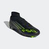 Fußballschuh ADIDAS PERFORMANCE "F50 LEAGUE MITTELHARTE/HART- UND ASCHENPLÄTZE E", Gr. 47, schwarz (core schwarz, iron metallic, lucid lemon), Synthetik, Textil, sportlich, Schuhe, geeignet für Rasen- und Kunstrasenplätze