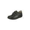 Klettschuh NATURAL FEET "Göteborg", Damen, Gr. 34, schwarz, Leder, casual, Schuhe Klettschuh, mit Stretchmaterial