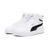 Sneaker PUMA "CAVEN 2.0 MID JR", Kinder, Gr. 38,5, schwarz-weiß (puma weiß, puma schwarz, gold), sportlich, Schuhe