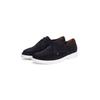 Schnürschuh TOMMY HILFIGER "TOMMY HILFIGER SUEDE MOC T DERBY", Herren, Gr. 45, blau (dunkelblau), Veloursleder, unifarben, Basic, Schuhe, Schnürschuh, Halbschuh, Businesschuh mit Mokassin-Naht