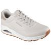 Sneaker SKECHERS "Harry Kane - Off Pitch Collection: Uno - Harry Kane Air", Herren, Gr. 47,5, grau (taupe), Lederimitat, Textil, casual, Schuhe, Schnürschuh signiert vom weltbekannten Fußballstar Harry Kane