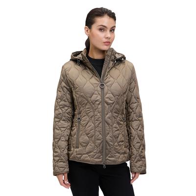 Outdoorjacke BETTY BARCLAY "Betty Barclay Outdoorjacke mit abnehmbarer Kapuze", Damen, Gr. 46, grau (taupe), Obermaterial: 100% Polyamid., modisch, tailliert, Jacken Image
