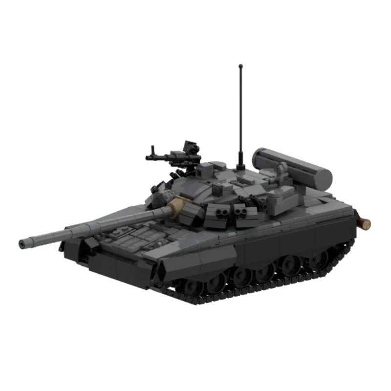 MOC Military T-80U Tank Modell Kleine Partikel Montage Baustein Kinder Bildungs Gehirn Ausbildung Ziegel Spielzeug Image