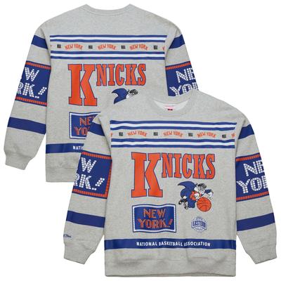 New York Knicks Mitchell & Ness All Over Print Vintage Crew – Herren Image