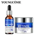 Ensemble combiné de sérum crème rétinol, 2 pièces, verrouillage dans l'humidité, répare la peau, lisse les rides, augmente l'élasticité pour une peau plus saine