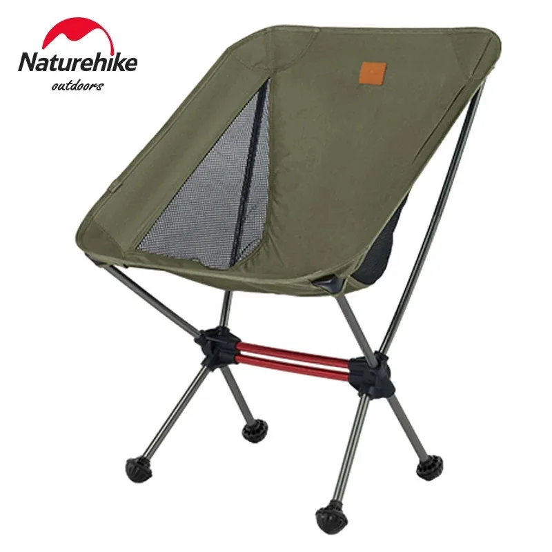 Naturehike Strandstuhl, tragbar, zusammenklappbar, Campingstuhl, ultraleicht, für Reisen, Wandern, Rucksackreisen, Angelstühle, Kapazität 120 kg