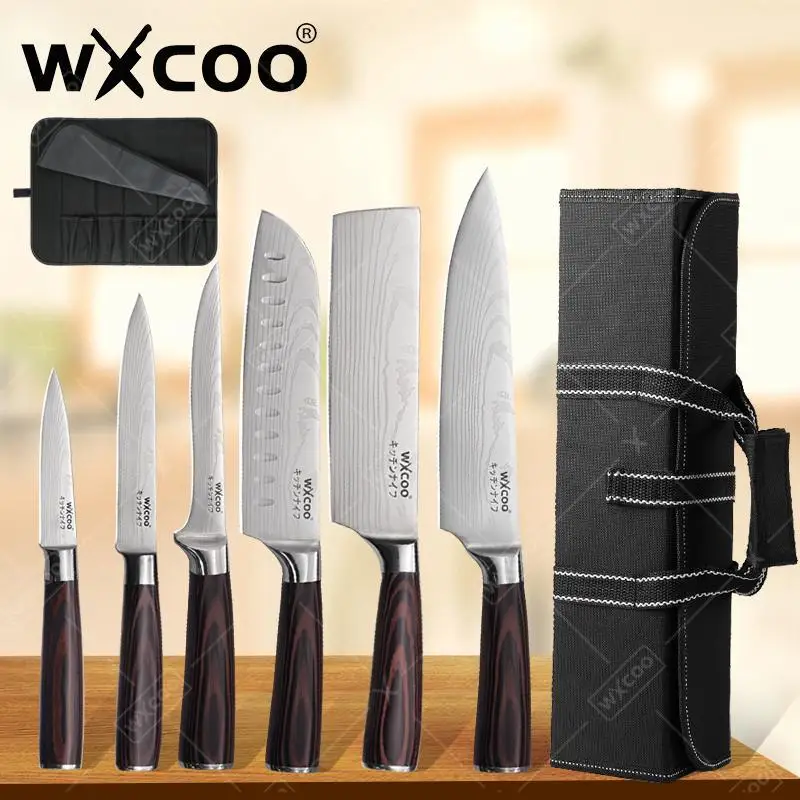 WXCOO Geschmiedetes Küchenmesser aus Edelstahl, Obstmesser aus Edelstahl, Schneider, Ausbeinen, Metzger, tragbares Fleischbeil, Obstmesser Image