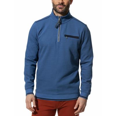 Walbusch Herren Easycare Struktur-Troyer Bicolor Blau Image