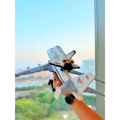 Shuttle Flugzeugträger Flugzeug Modell Bausteine Bausteine DIY kreative Dekoration Bausteine Spielzeug Geschenke Image