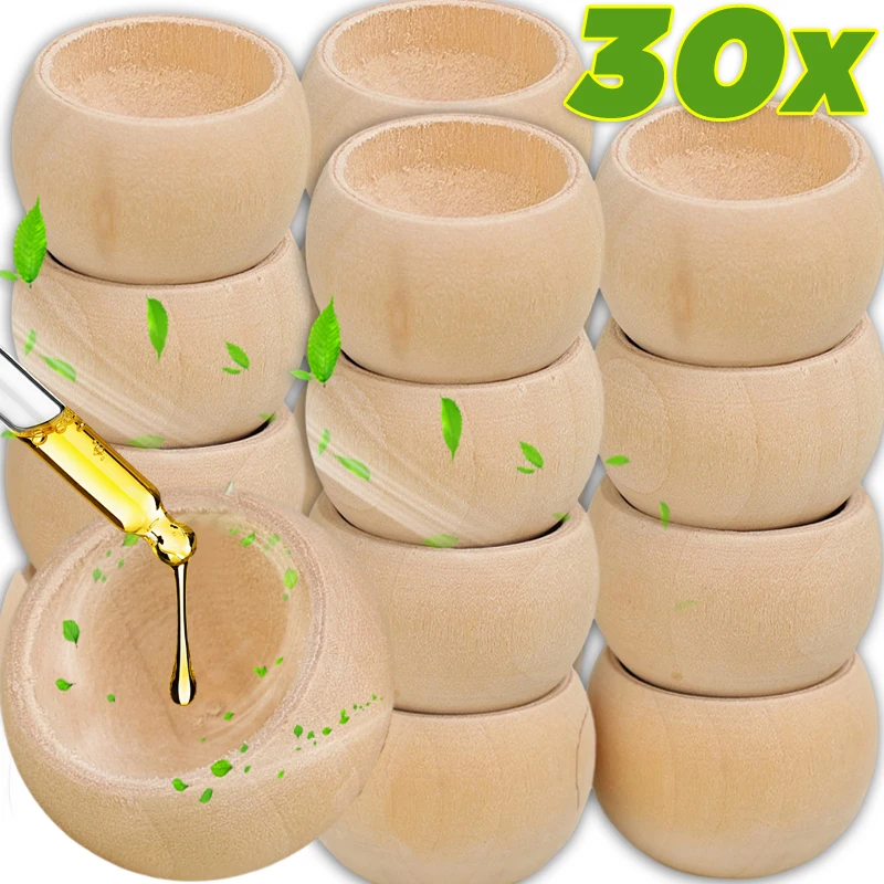Round Wooden Essential Oil Diffuser Wood Aroma Fragrance Oil Aromatherapy Diffuser for Home Office Car Bedroom Living Room Decor