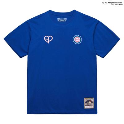 Mitchell & Ness x BLACKPINK Royal Chicago Cubs T-Shirt für Herren – Limitierte Auflage Image