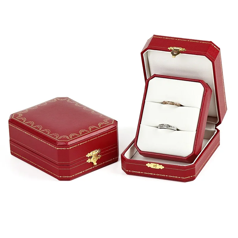 Vintage Design Luxus Ring Box für Ring Ohrring Brosche Halskette Armband Verpackung Boxen Valentinstag Hochzeit Geschenke Neu Image