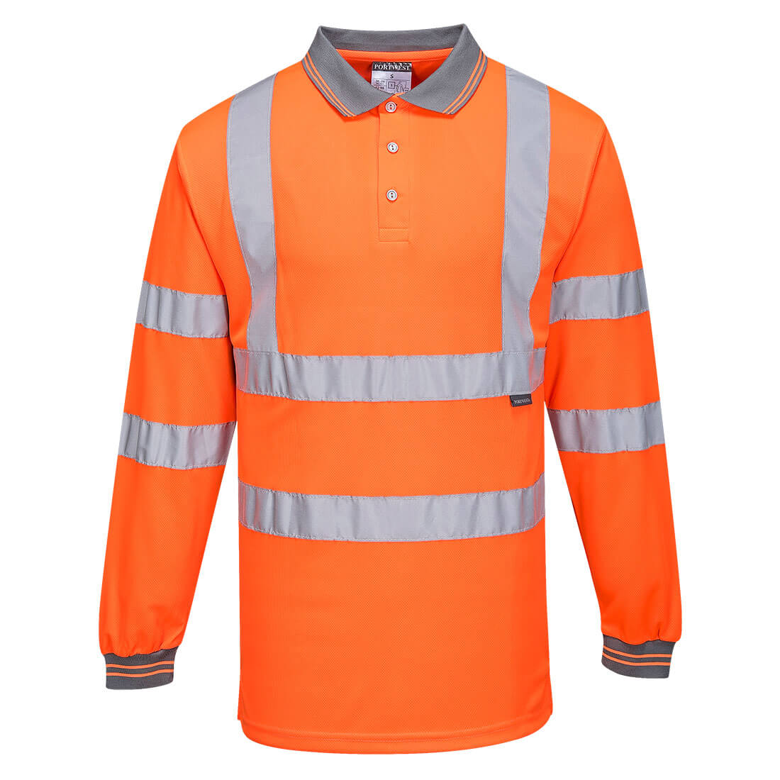 Portwest Hi-Vis Polo Shirt L/S , ...