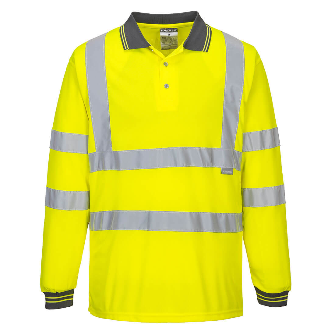 Portwest Hi-Vis Polo Shirt L/S , ...