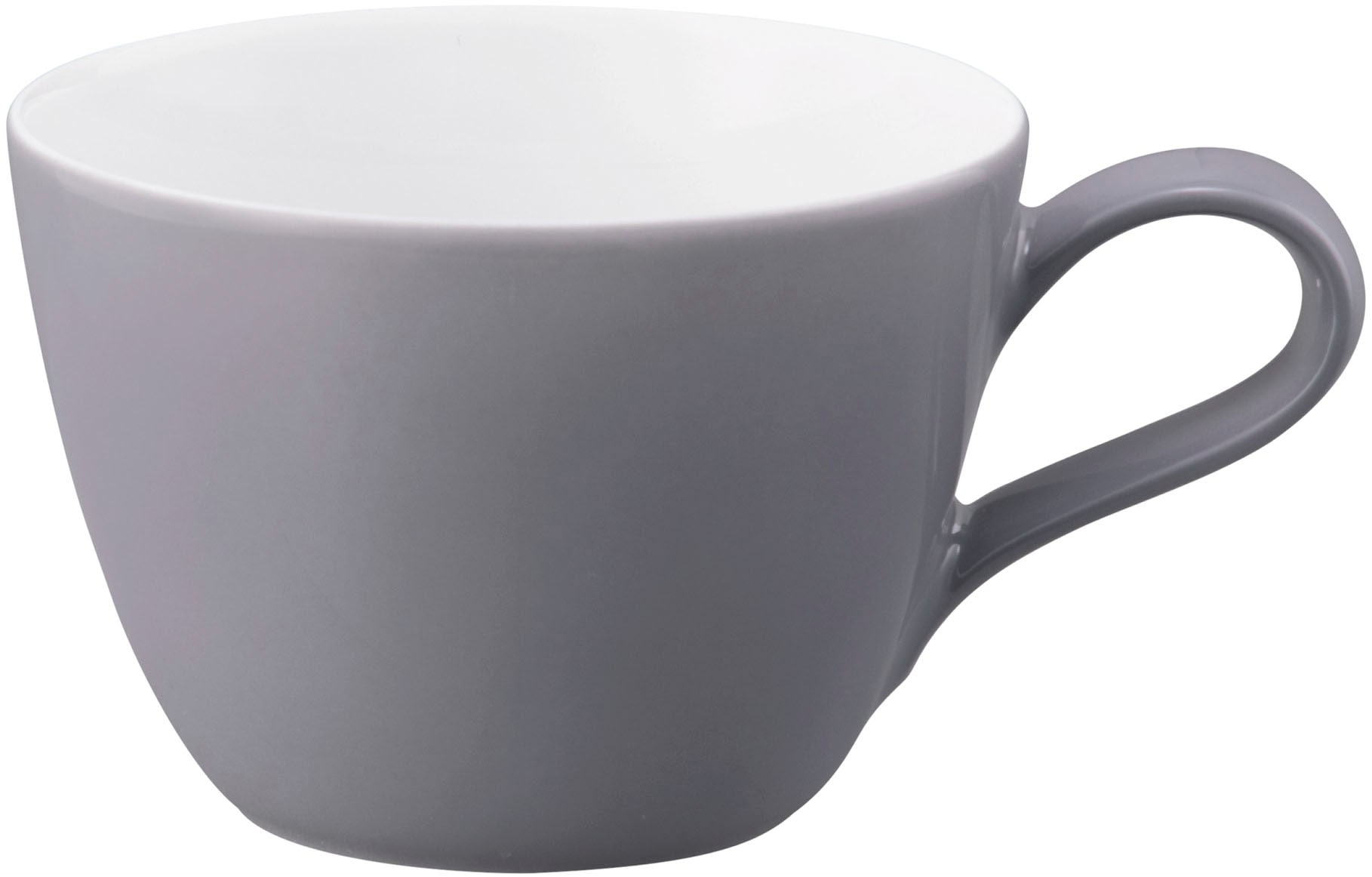 Tasse SELTMANN WEIDEN "Life Fashion", elegant grau, weiß, H:6,3cm Ø:9cm, Porzellan, Trinkgefäße, Kaffeeobertasse 0,24 l Image