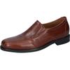 Slipper WALDLÄUFER "Henry", Herren, Gr. 6,5 (40), braun (cognac), Nappaleder, klassisch, Schuhe, Bequemschuh, Festtagsschuh mit seitlichen Stretcheinsätzen, G-Weite