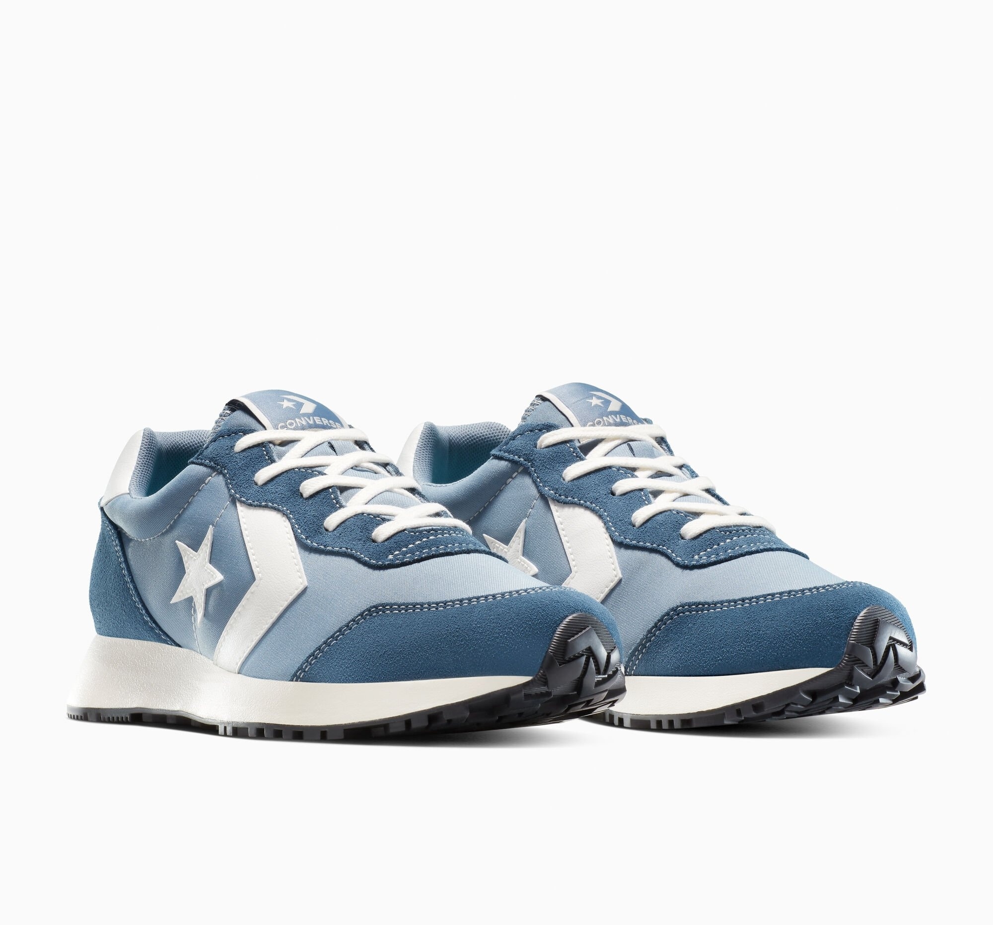 Sneaker CONVERSE "CONVERSE OMEGA TRAINER", Gr. 45, blau (yeti blau, slacker blau), Leder, Sportlich, Schuhe