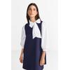Jerseykleid RICHROYAL, Damen, Gr. M, N-Gr, blau (midnight blau), Jersey, Obermaterial: 45% Viskose, 44% Polyester, 11% Elasthan, unifarben, casual, regular fit kurz, Rundhals, ohne Ärmel, Kleider, Mit Rundhalsausschnitt