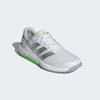 Trainingsschuh ADIDAS PERFORMANCE "DROPSET BASE-TRAININGSSCHUHE", Gr. 42,5, cloud weiß, matte silber, lime burst, Textil, sportlich, Schuhe