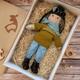 Handmade Waldorf Doll Baby Girl with Clothes Sets - 11.8 Inch Soft Plush Doll for Toddlers Ideal Christmas Gift for Kids
