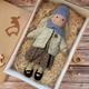 Handmade Waldorf Doll Baby Girl with Clothes Sets - 11.8 Inch Soft Plush Doll for Toddlers Ideal Christmas Gift for Kids
