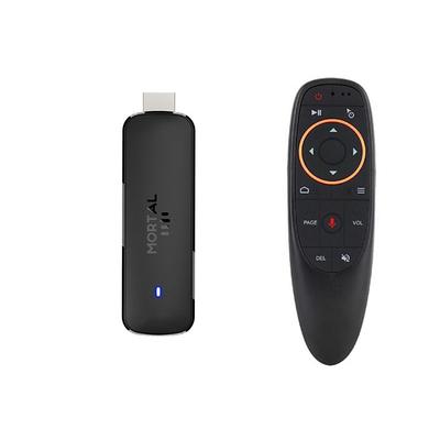 Mortal Android 14 TV Stick Full HD 4K 1080P WiFi 6 Google Voice NETFLIX Youtube Q8 BT5 24Fps Wireless Video Decode Media Player