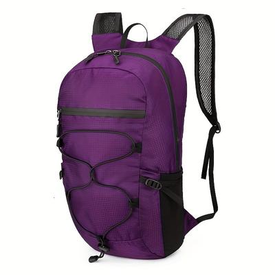 Ultra-Lightweight Foldable Backpack - Portable Adjustable Strap Zipper Closure Durable Polyester Lining Ideal for Hiking Cycling Commuting and Fitness Commuting Backpack Adjustable Strap Bag