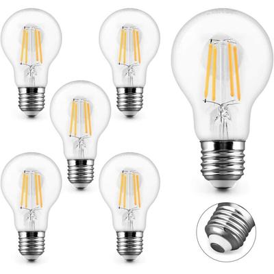 Jusch - 6er-Pack E27 LED-Filamentlampen, Warmweiß 2700 k, 4 w, 400 lm, entspricht 40 w Image