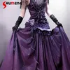 Original Elegante Lo Lila Fischschwanz Kleid Sommer Frau Süße Slim-Fit Stickerei Geburtstag Kleid JSK Halloween Cos Lange Kleider