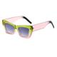 New 2025 Cat Eye Sunglasses For Women Vintage Shades Luxury Sun Glasses Frame UV400 Eyewear(Green Pink)