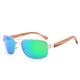 New 2025 Men Sunglasses Sun Glasses For Women Pink Blue Lens Handmade Cool Shades UV400(Green Lens With Case)