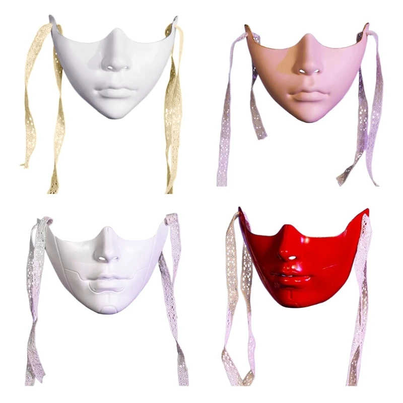 652f Maskerade Maske Maske Halbgesichtsmaske für Frauen Männer Cosplay -Partyfotografie Requisiten Halloween Image