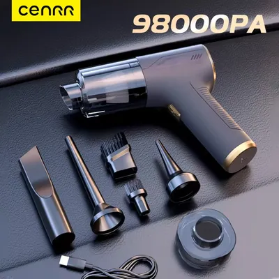 CENRR 98000PA Auto-Staubsauger, tragbarer kabelloser Reiniger, leistungsstarke Handreinigungsmaschine mit starker Saugkraft für Haushaltsgeräte Image