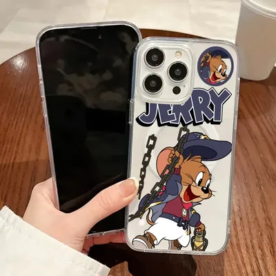 Cartoon T-tom And J-Jerry Phone Case Magnetic For IPhone 16 14 13 11 12 15 Pro Max X XR XS Plus SE Soft Clear Tpu Cover