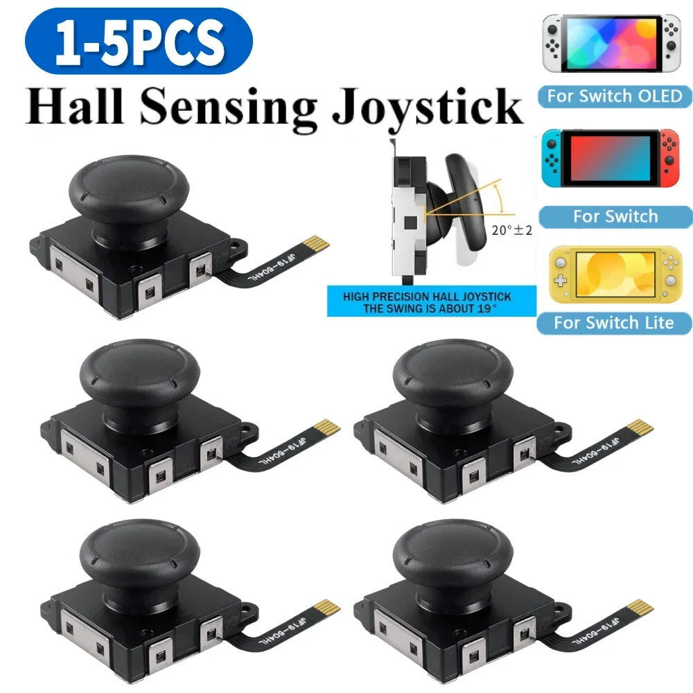 1-5 stücke Für Schalter/Schalter OLED/Schalter Lite Hall Sensing Joystick Ersatz Kein Driften Höhere Empfindlichkeit hall Thumb-Stick Image