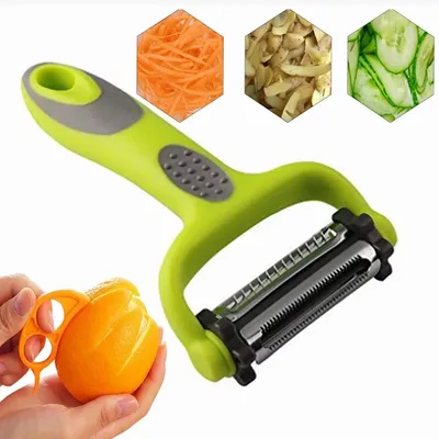 3-in-1 Peeler for Kitchen Multifunction Peelers Julienne Peeler+Serrated Peeler Peeler Vegetable Peeler Carrot Potato