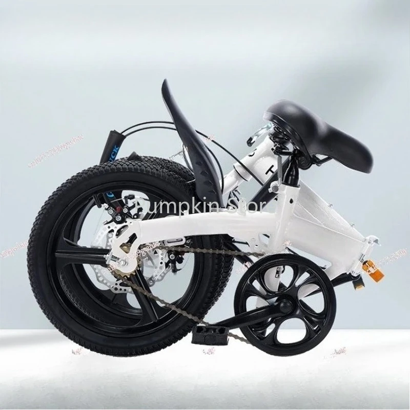 Klappfahrrad 20-Zoll-Studentenfahrrad mit variabler Geschwindigkeit, ultraleichte kleine Pedale für Herren und Damen Image