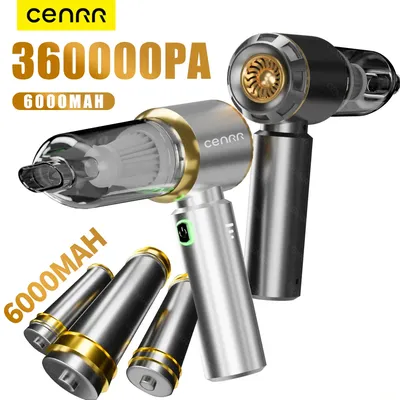 CENRR Mini-Autostaubsauger 360000 PA Cordless Leistungsstarker kabelloser Autoreiniger Handstaubsauger Reinigungsmaschine Image