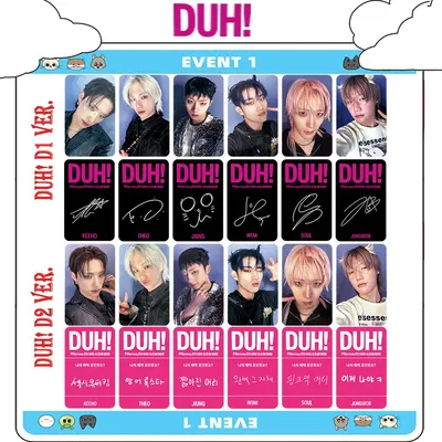 P1HARMONY Album DUH Group D Version KEEHO THEO JIUNG INTAK SOUL JONG