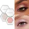 HANDAIYAN 5 Colors Pearlescent Eyeshadow, Chameleon Fine Glitter Eyeshadow, Long-lasting Hexagonal Mashed Potato Eyeshadow