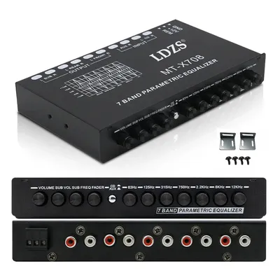 Professional 7 Band Car Equalizer Multifunctional Car EQ Tuning Crossover Amplifier Parametric Equalizer Car Equaliz