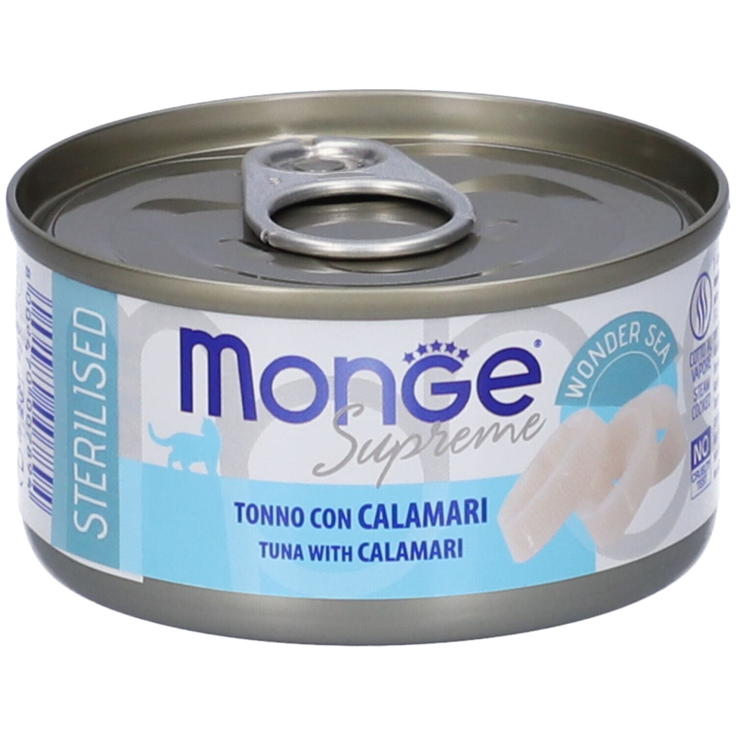 Monge Supreme Sterilised Tonno Con Calamari Gatti Sterilizzati 80 g Ma