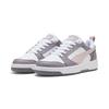 Sneaker PUMA "Rebound V6 Low Sneakers Erwachsene", Gr. 36, weiß mauve mist plum jam pink lila, Obermaterial: Textil, Synthetik; Futter: Textil; Innensohle: Textil; Laufsohle: Gummi, Schuhe