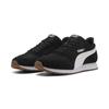 Sneaker PUMA "ST MILER Sneakers Erwachsene", Gr. 38, bunt (schwarz, weiß gum beige), Obermaterial: Synthetik, Kuhleder, Textil; Futter: Textil; Innensohle: Textil; Laufsohle: Gummi, Schuhe