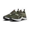 Trainingsschuh PUMA "Prospect Trainingsschuhe Erwachsene", Gr. 38.5, schwarz olive lux army weiß grün, Obermaterial: Textil, Synthetik; Futter: Textil; Innensohle: Textil; Laufsohle: Gummi, Schuhe