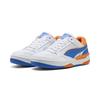 Sneaker PUMA "Rebound Retro Sneakers Erwachsene", Gr. 40, weiß team royal rickie orange blau, Obermaterial: Textil, Kuhleder, Synthetik; Futter: Textil; Innensohle: Textil; Laufsohle: Gummi, Schuhe