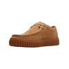 Schnürschuh CLARKS "Clarks Halbschuhe Veloursleder", Herren, Gr. 43, beige (sand), Veloursleder, casual, Schuhe