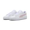 Sneaker PUMA "Smash 3.0 L Sneakers Erwachsene", Gr. 38.5, weiß mauve mist frosted ivory pink, Obermaterial: Leder, Synthetik; Futter: Textil; Innensohle: Textil; Laufsohle: Gummi, Schuhe