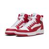 Sneaker PUMA "Rebound Sneakers Erwachsene", Gr. 38, rot (weiß for all time rot schwarz), Obermaterial: Synthetik; Futter: Textil; Innensohle: Keine Angabe, Textil; Laufsohle: Gummi, Schuhe